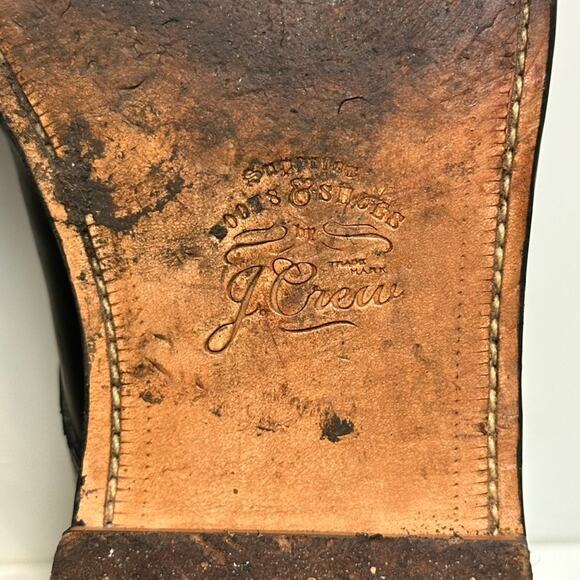 VERY GOOD Grant Stone x J. Crew Ludlow Derby Black Leather 9.5 main image 5
